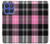W3091 Pink Plaid Pattern Case Cover Custodia e Flip Case per Motorola Moto G Stylus 5G (2025), Edge 60 Stylus