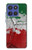 W3318 Italy Flag Vintage Football Graphic Case Cover Custodia e Flip Case per Motorola Moto G Stylus 5G (2025), Edge 60 Stylus