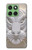 W0574 Tiger Carving Case Cover Custodia e Flip Case per Motorola Edge 60