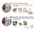 W1295 Eiffel Painting of Paris Case Cover Custodia e Flip Case per Motorola Edge 60