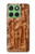 W1307 Fish Wood Carving Graphic Printed Case Cover Custodia e Flip Case per Motorola Edge 60