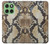 W2703 Snake Skin Texture Graphic Printed Case Cover Custodia e Flip Case per Motorola Edge 60