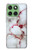 W2920 Bloody Marble Case Cover Custodia e Flip Case per Motorola Edge 60