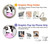 W3257 Cow Cartoon Case Cover Custodia e Flip Case per Motorola Edge 60