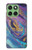 W3676 Colorful Abstract Marble Stone Case Cover Custodia e Flip Case per Motorola Edge 60