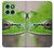 W3845 Green frog Case Cover Custodia e Flip Case per Motorola Edge 60
