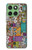 W3879 Retro Music Doodle Case Cover Custodia e Flip Case per Motorola Edge 60