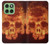 W3881 Fire Skull Case Cover Custodia e Flip Case per Motorola Edge 60