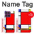 W0157 Composition Red Blue Yellow Case Cover Custodia e Flip Case per Motorola Edge 60 Pro