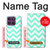 W1723 Mint Chevron Zigzag Case Cover Custodia e Flip Case per Motorola Edge 60 Pro