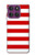 W2364 Red and White Striped Case Cover Custodia e Flip Case per Motorola Edge 60 Pro