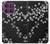 W2544 Japanese Kimono Style Black Flower Pattern Case Cover Custodia e Flip Case per Motorola Edge 60 Pro