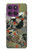 W2699 Ito Jakuchu Rooster Case Cover Custodia e Flip Case per Motorola Edge 60 Pro