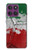 W3318 Italy Flag Vintage Football Graphic Case Cover Custodia e Flip Case per Motorola Edge 60 Pro