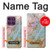 W3717 Rose Gold Blue Pastel Marble Graphic Printed Case Cover Custodia e Flip Case per Motorola Edge 60 Pro