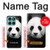W1072 Panda Bear Case Cover Custodia e Flip Case per Motorola Edge 60 Fusion