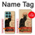 W2739 Chat Noir Black Cat Vintage Case Cover Custodia e Flip Case per Motorola Edge 60 Fusion