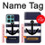 W2758 Anchor Navy Case Cover Custodia e Flip Case per Motorola Edge 60 Fusion