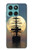 W2897 Pirate Ship Moon Night Case Cover Custodia e Flip Case per Motorola Edge 60 Fusion