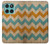 W3033 Vintage Wood Chevron Graphic Printed Case Cover Custodia e Flip Case per Motorola Edge 60 Fusion