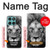 W3372 Lion Face Case Cover Custodia e Flip Case per Motorola Edge 60 Fusion