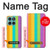 W3678 Colorful Rainbow Vertical Case Cover Custodia e Flip Case per Motorola Edge 60 Fusion