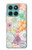 W3705 Pastel Floral Flower Case Cover Custodia e Flip Case per Motorola Edge 60 Fusion