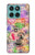 W3904 Travel Stamps Case Cover Custodia e Flip Case per Motorola Edge 60 Fusion