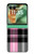 W3091 Pink Plaid Pattern Case Cover Custodia e Flip Case per Motorola Razr 60, Razr 2025