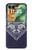 W3357 Navy Blue Bandana Pattern Case Cover Custodia e Flip Case per Motorola Razr 60, Razr 2025