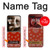 W3355 Bandana Red Pattern Case Cover Custodia e Flip Case per Motorola Razr 60 Ultra, Razr Ultra 2025