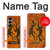 W2901 Lizard Aboriginal Art Case Cover Custodia e Flip Case per Samsung Galaxy Z Fold 7