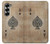 W2928 Vintage Spades Ace Card Case Cover Custodia e Flip Case per Samsung Galaxy Z Fold 7