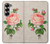 W3079 Vintage Pink Rose Case Cover Custodia e Flip Case per Samsung Galaxy Z Fold 7