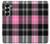 W3091 Pink Plaid Pattern Case Cover Custodia e Flip Case per Samsung Galaxy Z Fold 7