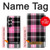 W3091 Pink Plaid Pattern Case Cover Custodia e Flip Case per Samsung Galaxy Z Fold 7