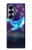 W3982 Dream Whale Colorful Nebula Case Cover Custodia e Flip Case per Samsung Galaxy Z Fold 7