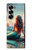 W4006 Oil Painting Mermaid Case Cover Custodia e Flip Case per Samsung Galaxy Z Fold 7