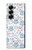 W4013 Seamless Cute Ghost Pattern Case Cover Custodia e Flip Case per Samsung Galaxy Z Fold 7
