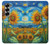 W4019 Sunflower Van Gogh Style Case Cover Custodia e Flip Case per Samsung Galaxy Z Fold 7
