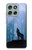 W0935 Wolf Howling in Forest Case Cover Custodia e Flip Case per Motorola Moto G56 W0935 Wolf Howling in Forest Case Cover Custodia e Flip Case per Motorola Moto G56
