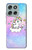 W3256 Cute Unicorn Cartoon Case Cover Custodia e Flip Case per Motorola Moto G56