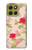 W3037 Pretty Rose Cottage Flora Case Cover Custodia e Flip Case per Motorola Moto G86