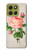 W3079 Vintage Pink Rose Case Cover Custodia e Flip Case per Motorola Moto G86