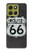 W3207 Route 66 Sign Case Cover Custodia e Flip Case per Motorola Moto G86