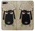 W2826 Cute Cartoon Unsleep Black Sheep Case Cover Custodia e Flip Case per iPhone 7 Plus, iPhone 8 Plus
