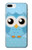 W3029 Cute Blue Owl Case Cover Custodia e Flip Case per iPhone 7 Plus, iPhone 8 Plus