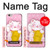 W3025 Pink Maneki Neko Lucky Cat Case Cover Custodia e Flip Case per iPhone 6 6S