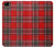 W2374 Tartan Red Pattern Case Cover Custodia e Flip Case per iPhone 5 5S SE