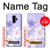 W2361 Purple White Flowers Case Cover Custodia e Flip Case per Samsung Galaxy S9 Plus